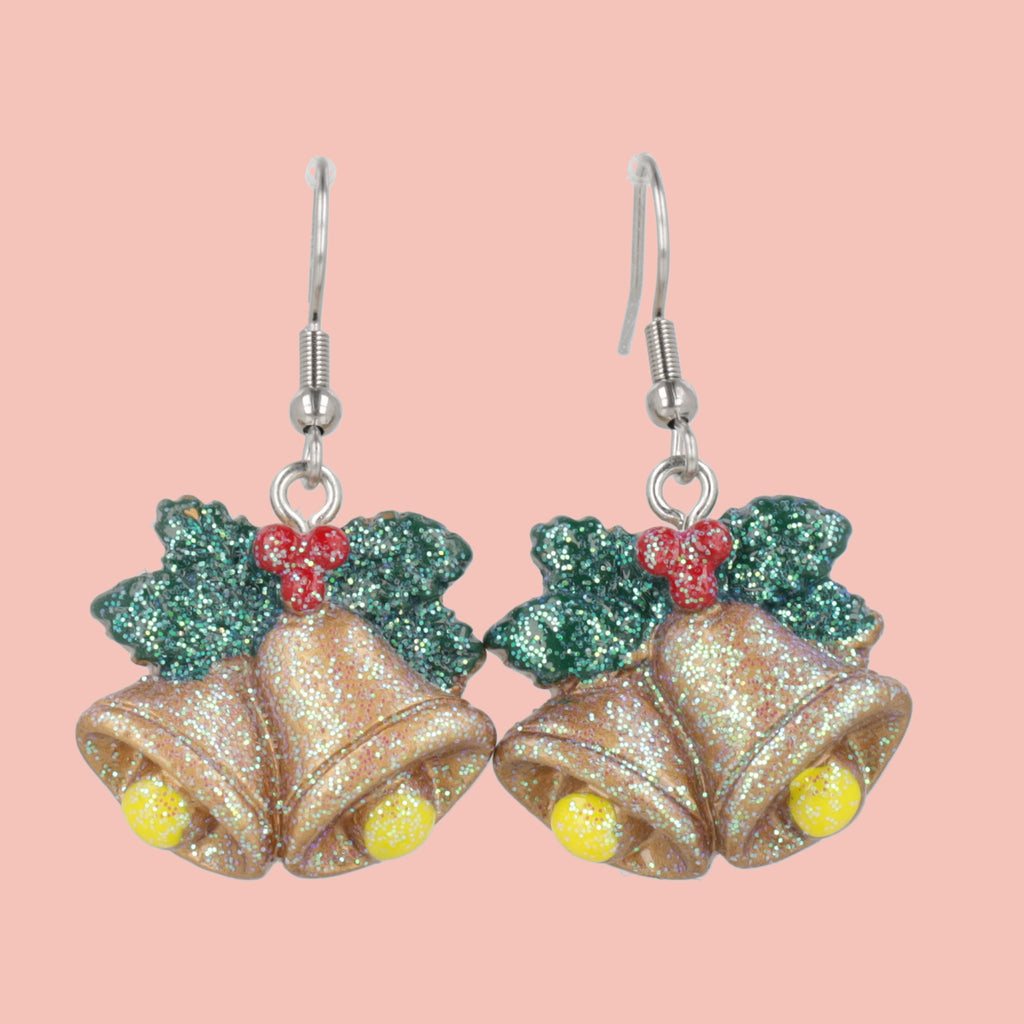 Jingle Bells Earrings - Sour Cherry