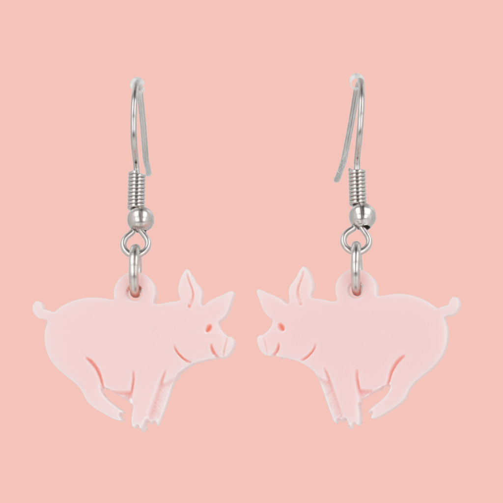 Piggy In The Middle Earrings - Sour Cherry