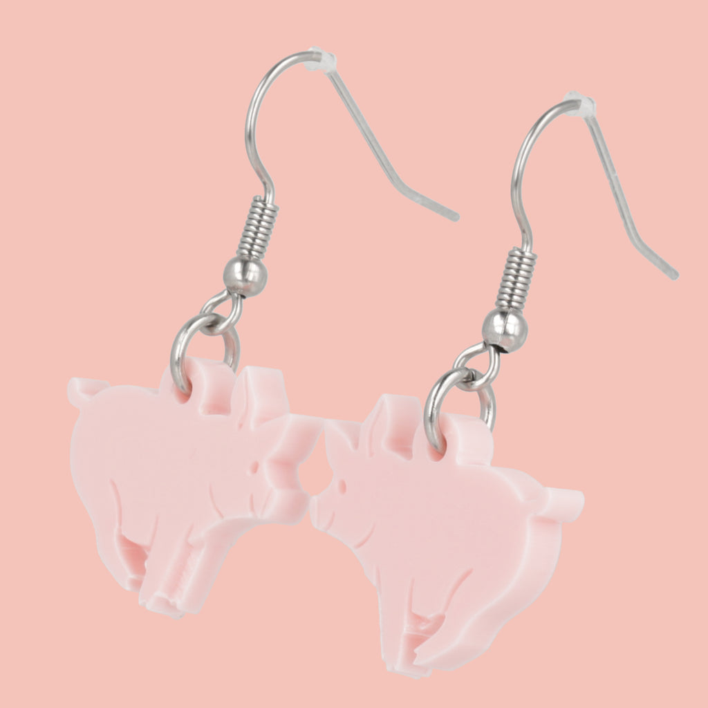 Piggy In The Middle Earrings - Sour Cherry