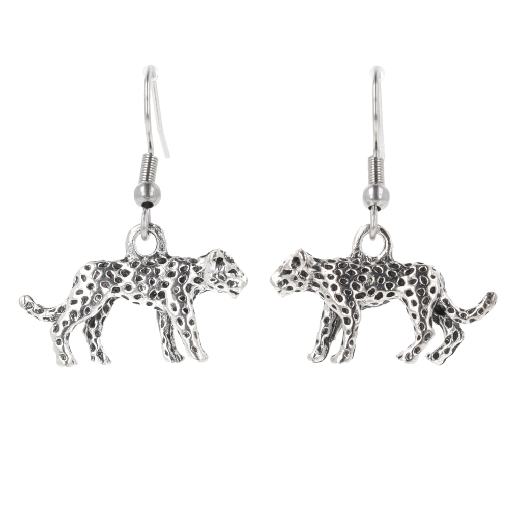 Spot On Leopard Earrings - Sour Cherry