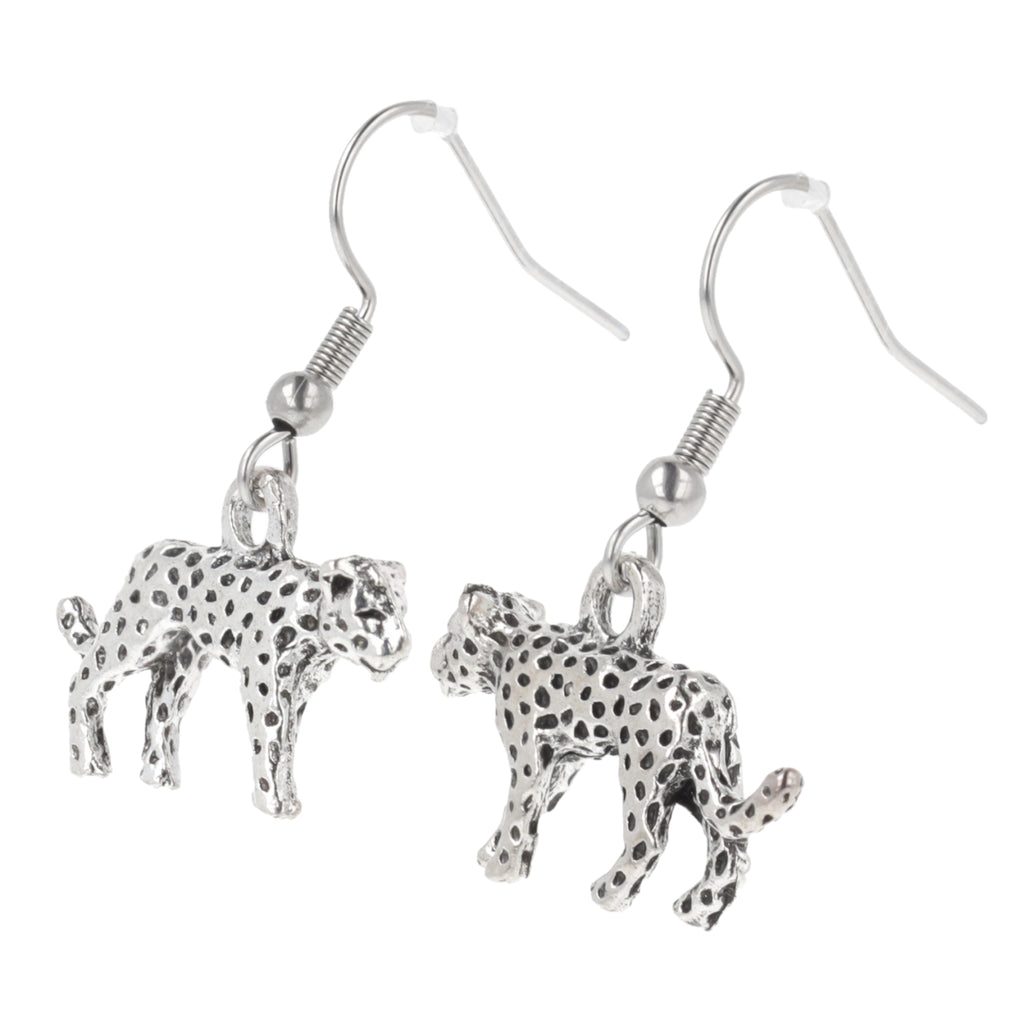 Spot On Leopard Earrings - Sour Cherry