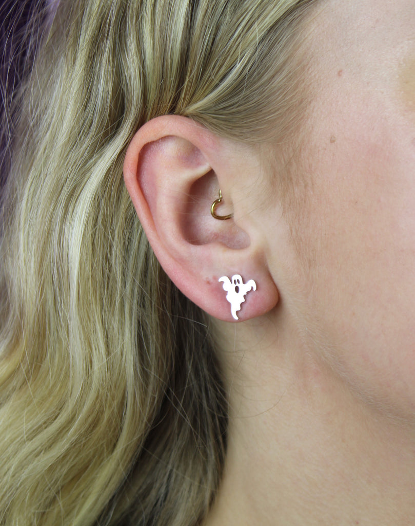 Ghost Stud Earrings - Sour Cherry