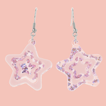 Star Girl Earrings - Sour Cherry