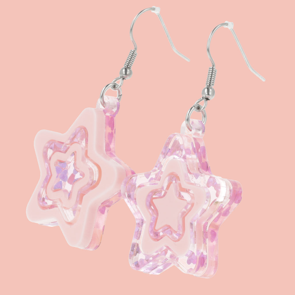 Star Girl Earrings - Sour Cherry
