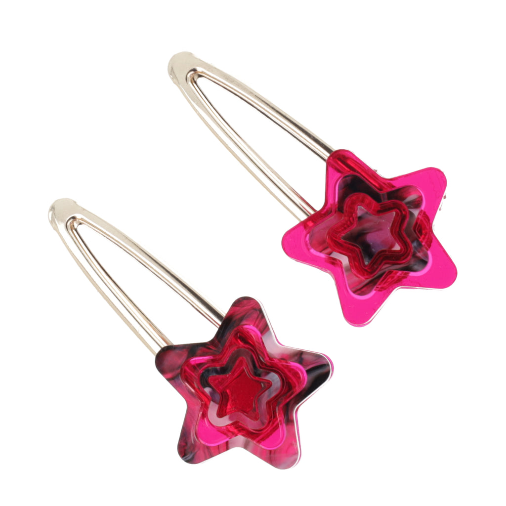 Reach For The Stars Hair Clips - Sour Cherry