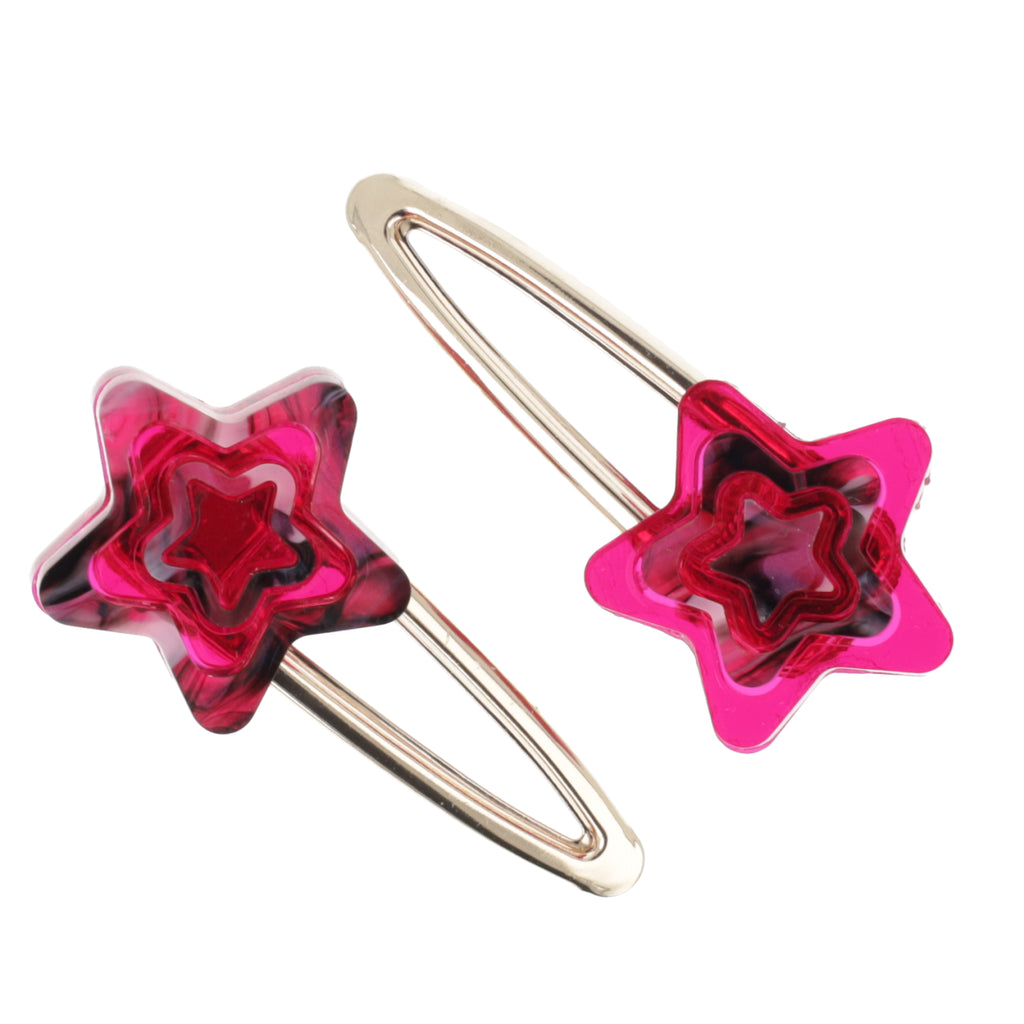 Reach For The Stars Hair Clips - Sour Cherry
