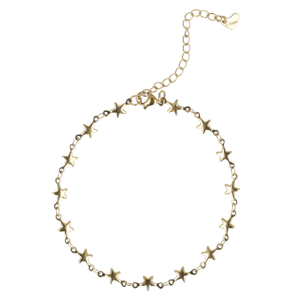 Starstruck Anklet (Gold Plated) - Sour Cherry