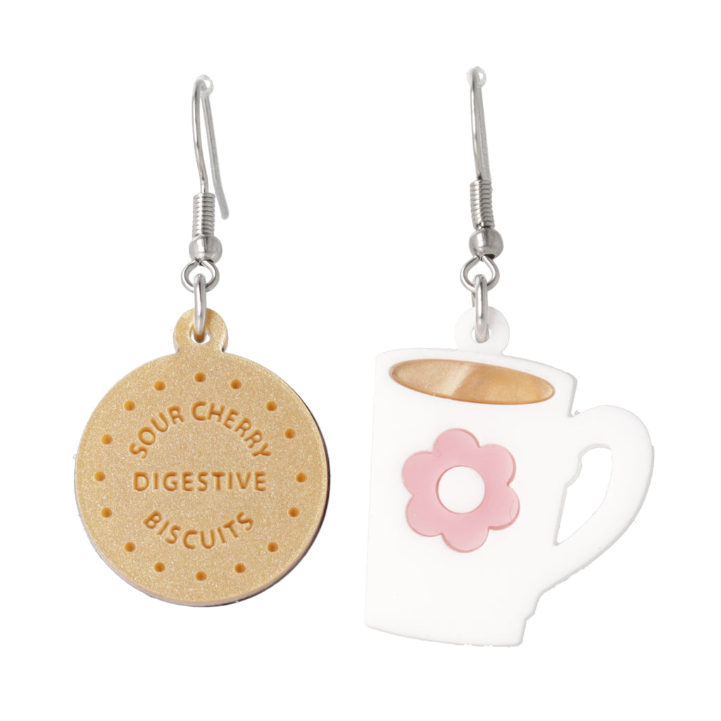 Stick T'Kettle On Earrings - Sour Cherry