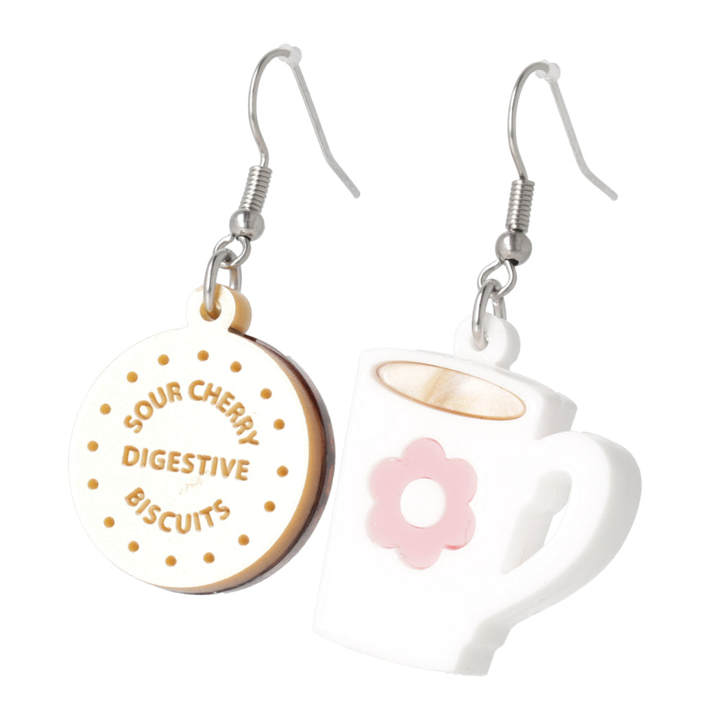 Stick T'Kettle On Earrings - Sour Cherry