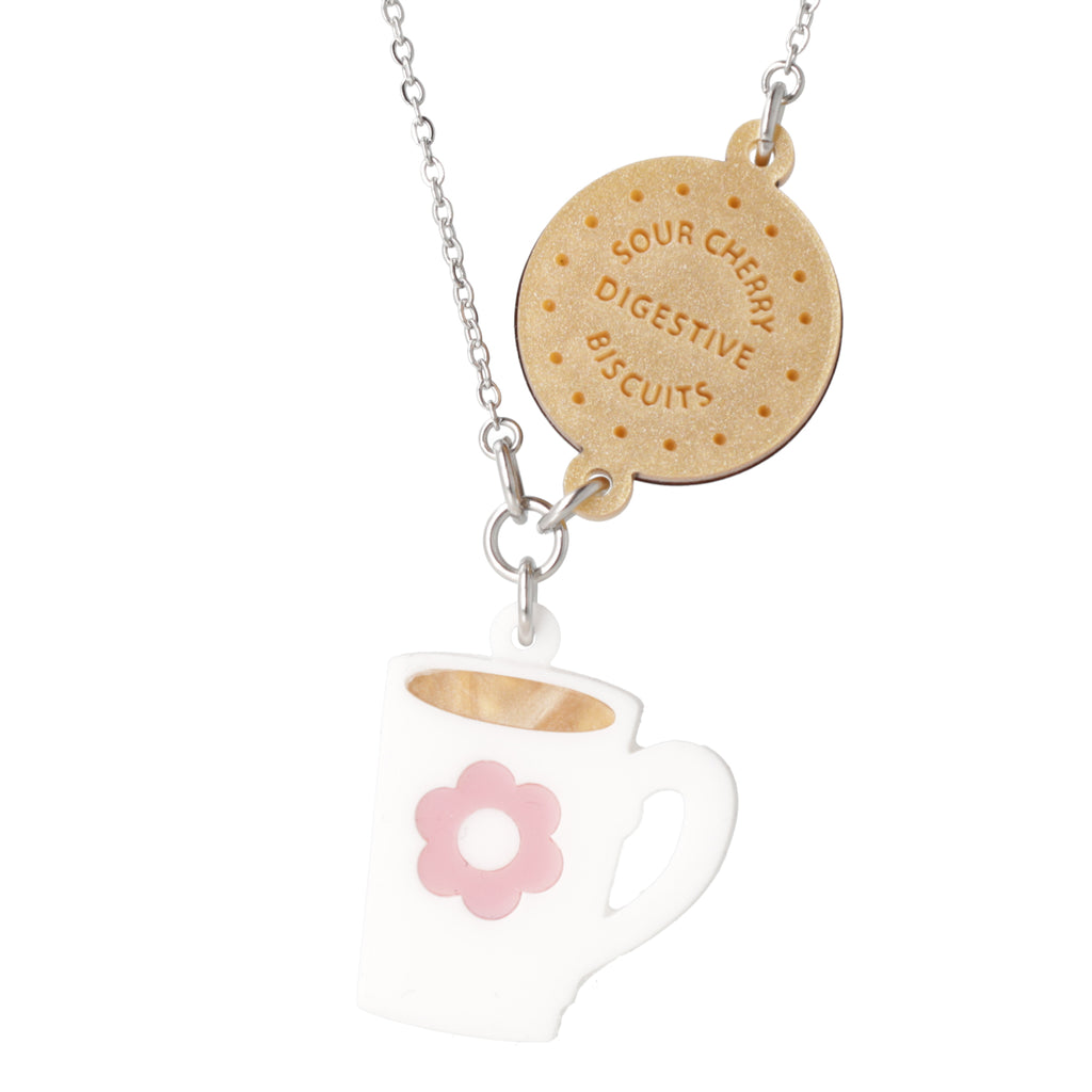 Stick T'Kettle On Necklace - Sour Cherry
