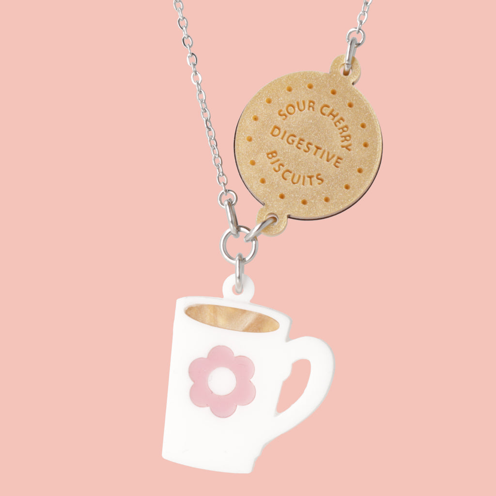 Stick T'Kettle On Necklace - Sour Cherry