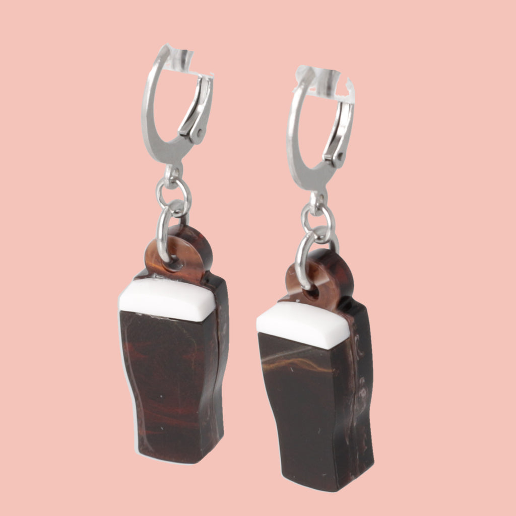 Short & Stout Huggie Hoop Earrings - Sour Cherry
