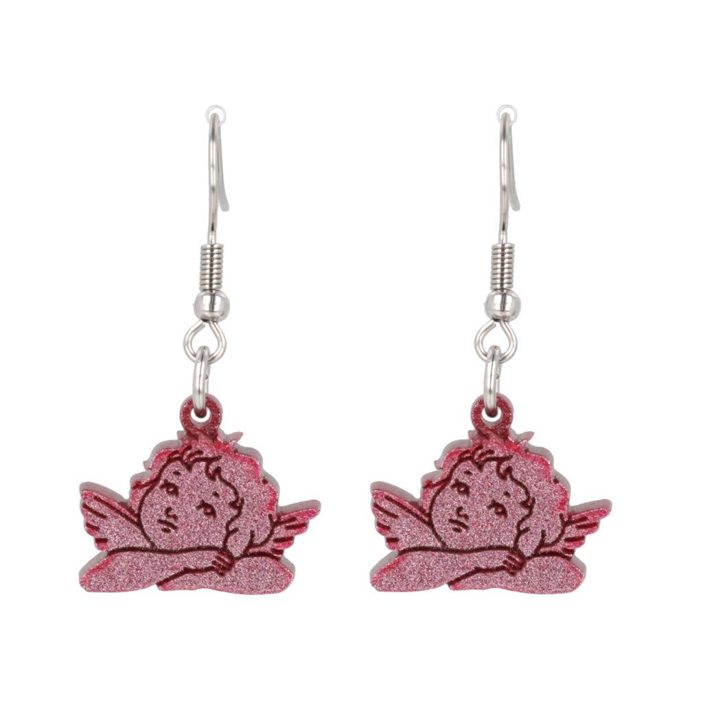 Stupid Cupid Earrings - Pink - Sour Cherry
