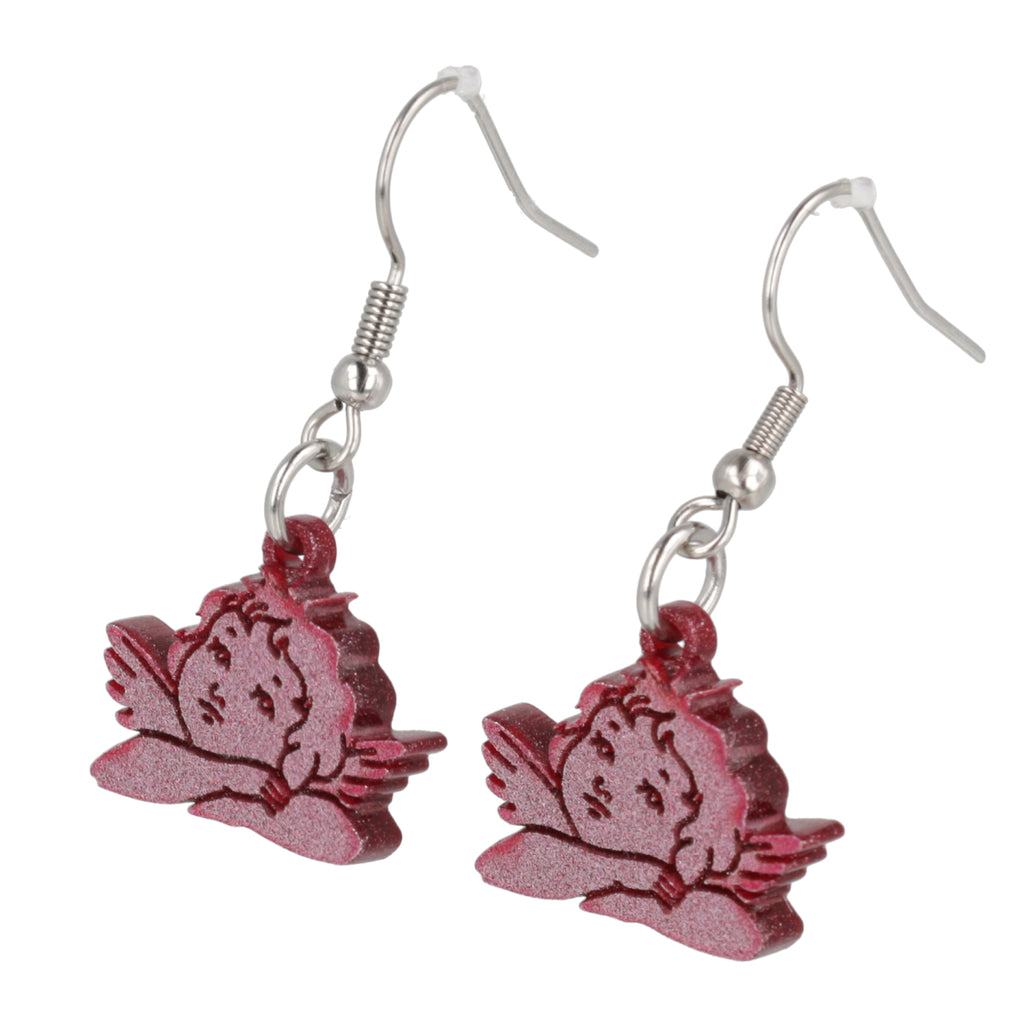 Stupid Cupid Earrings - Pink - Sour Cherry