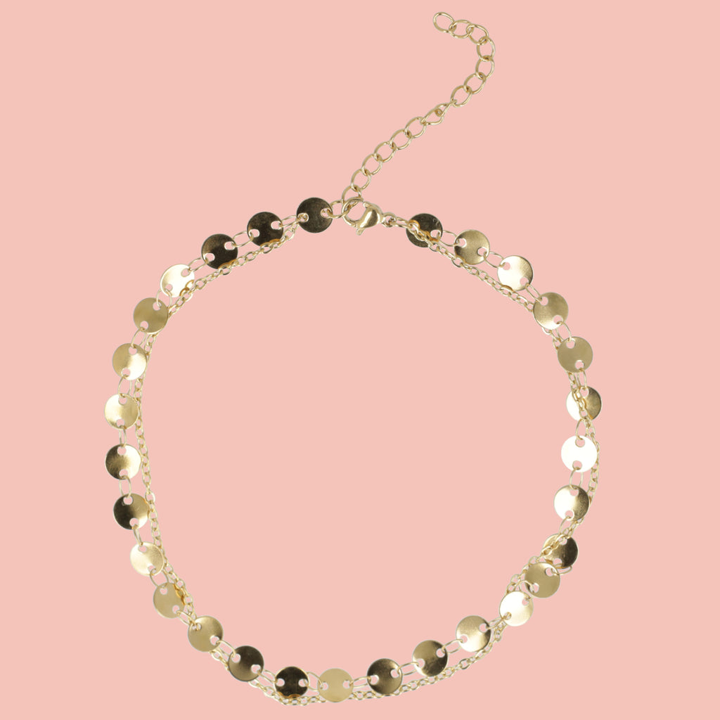 Summer Of Love Anklet (Gold Plated) - Sour Cherry