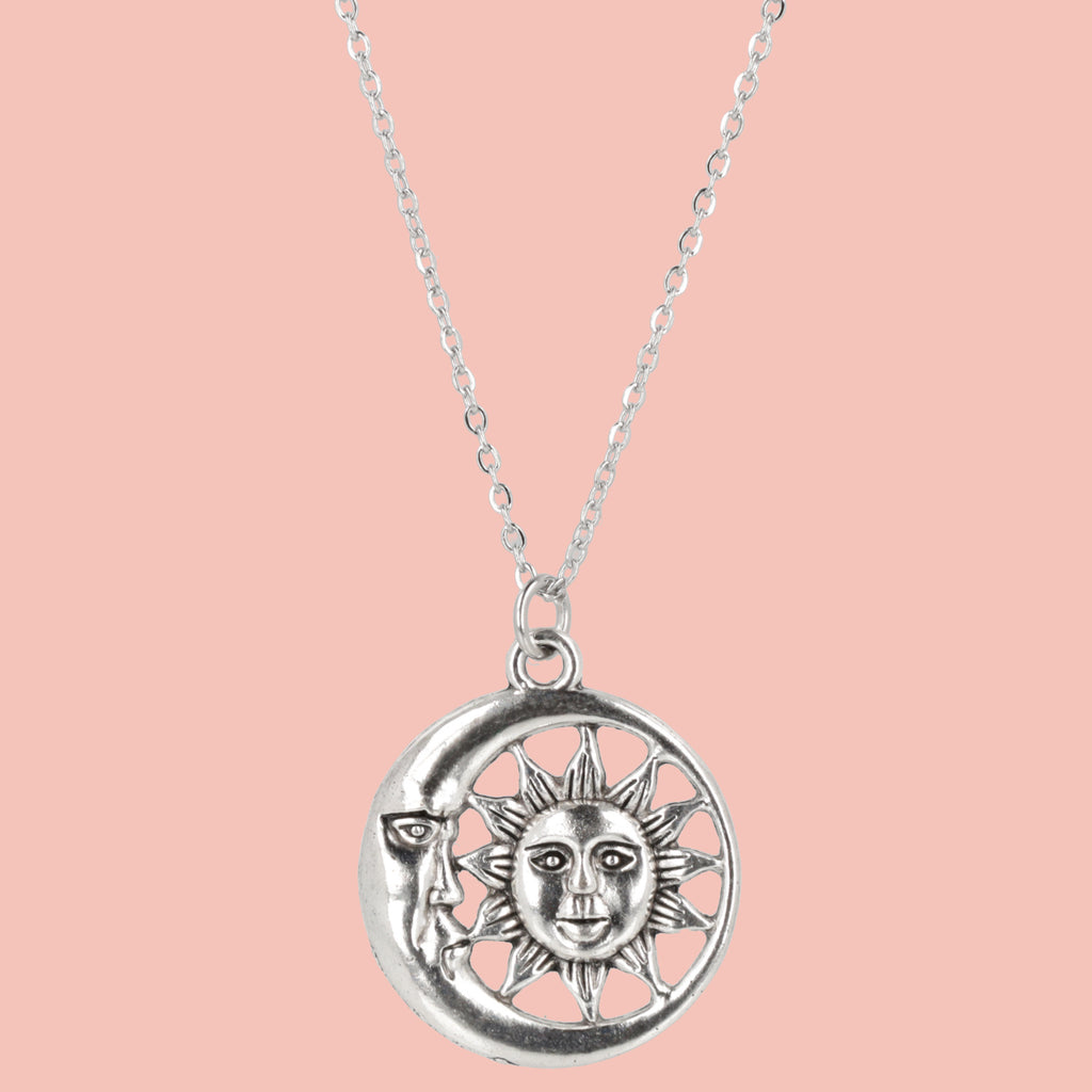 Sun & Moon Necklace - Sour Cherry