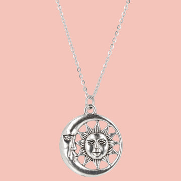 Sun & Moon Necklace - Sour Cherry
