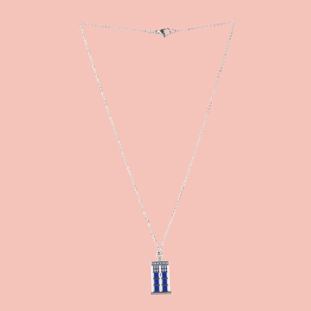 Tardis Necklace - Sour Cherry