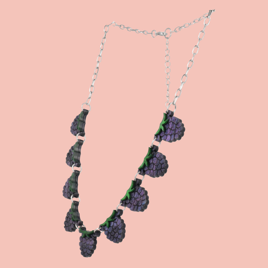 The Punnet Necklace - Blackberries - Sour Cherry