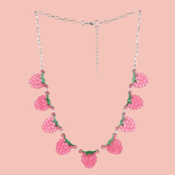 The Punnet Necklace - Raspberries - Sour Cherry