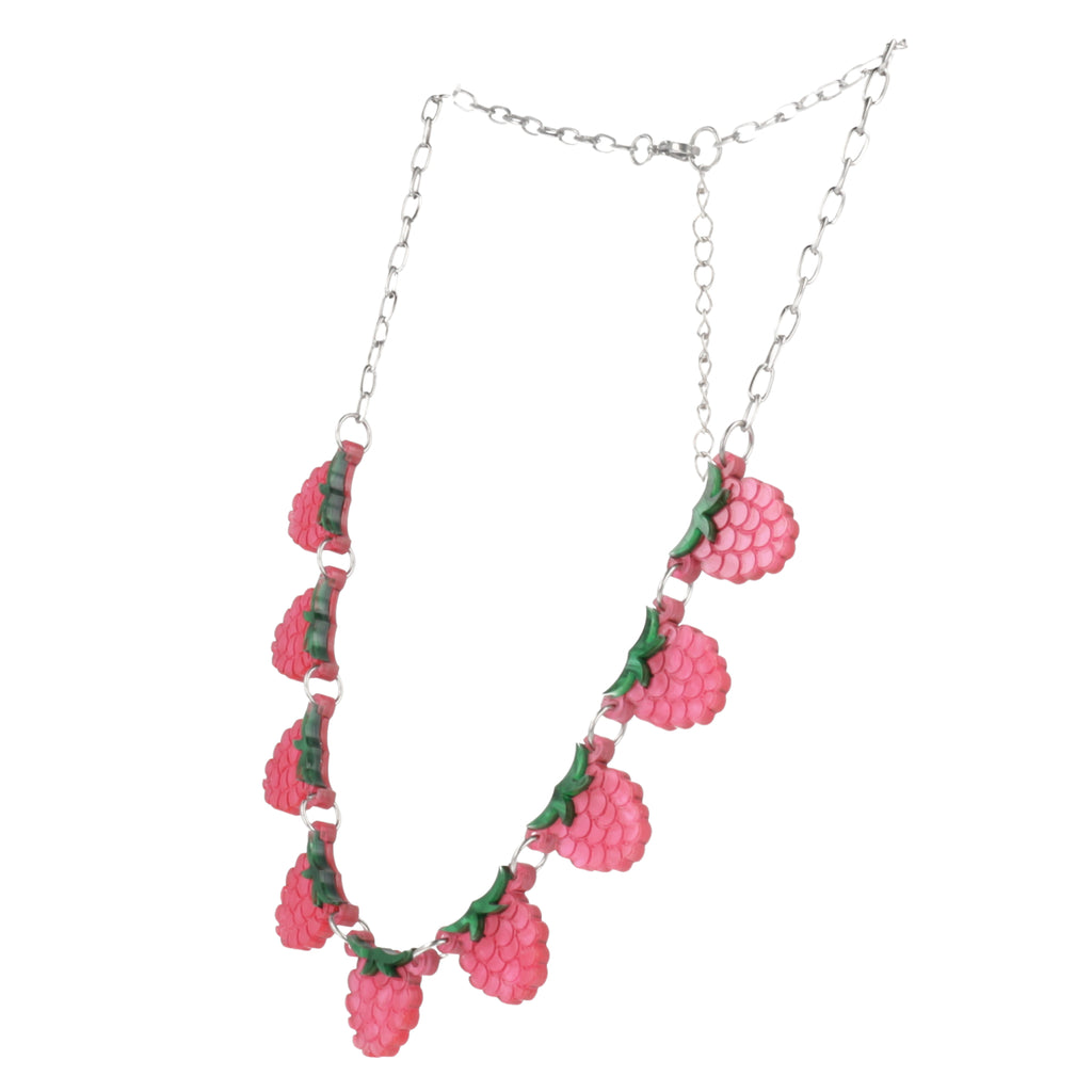 The Punnet Necklace - Raspberries - Sour Cherry