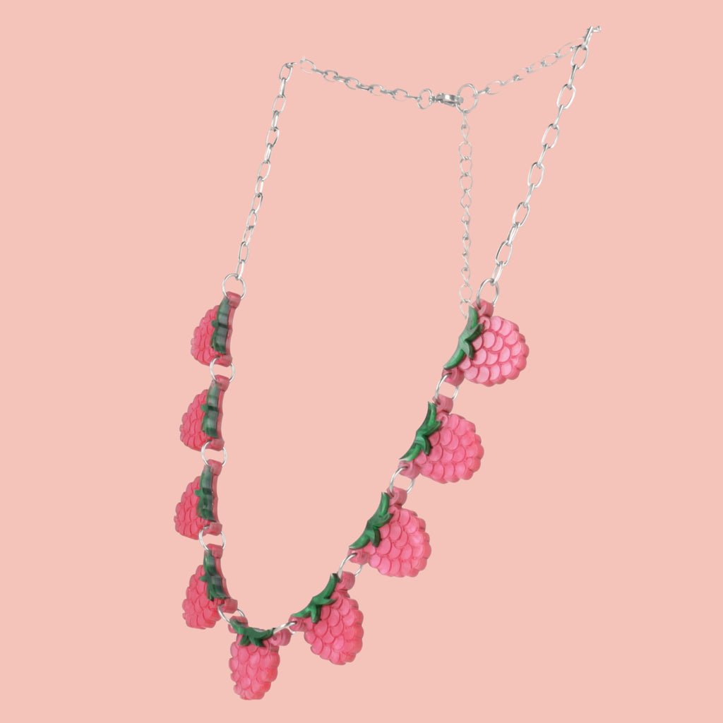 The Punnet Necklace - Raspberries - Sour Cherry