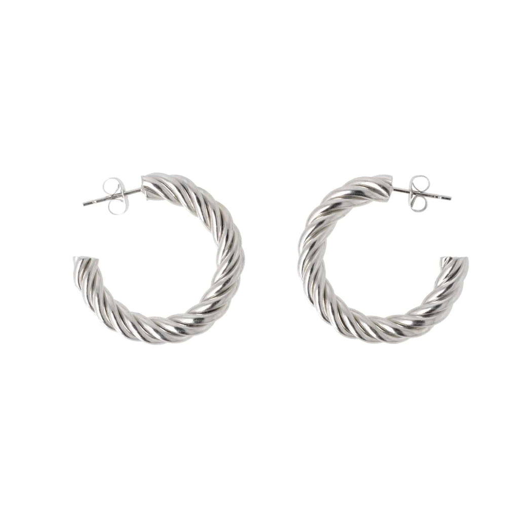 Chunky Tidal Hoop Earrings - Sour Cherry