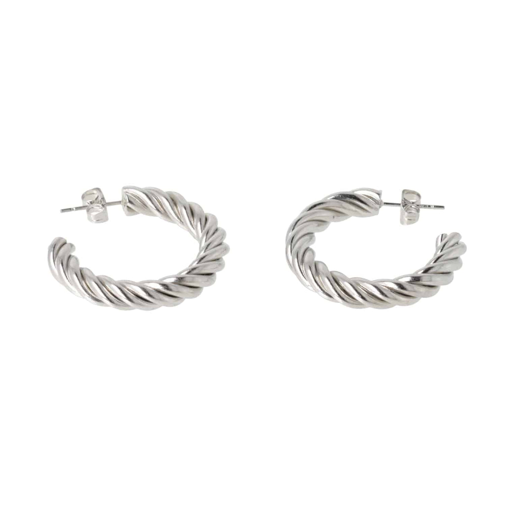 Chunky Tidal Hoop Earrings - Sour Cherry