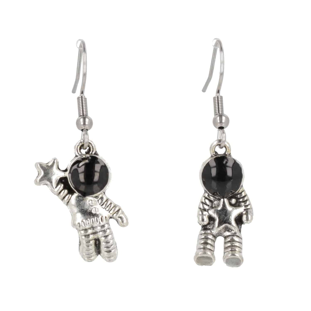 To Infinity Astronaut Earrings - Sour Cherry