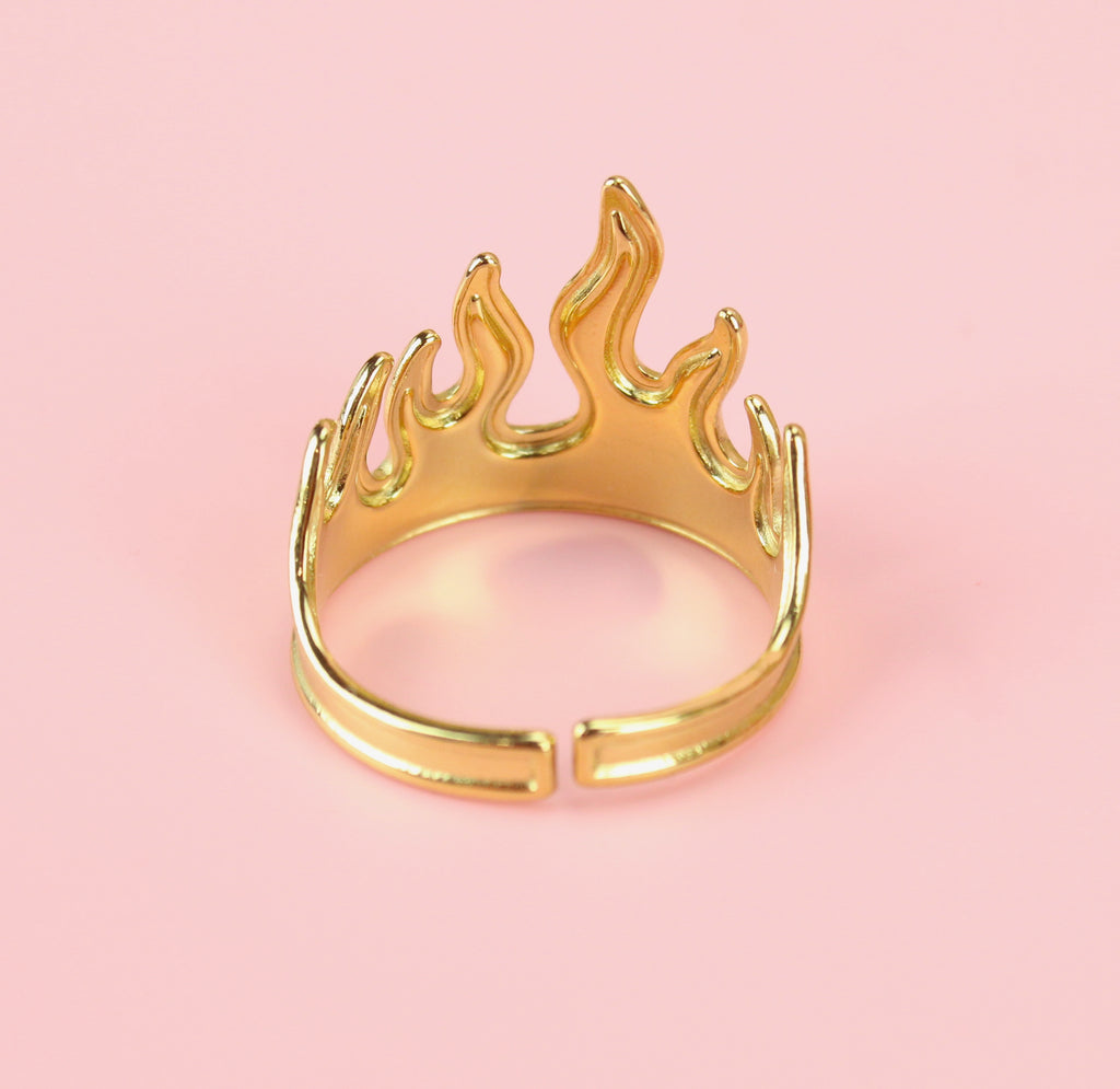 Too Hot To Handle Ring (Gold Plated) - Sour Cherry