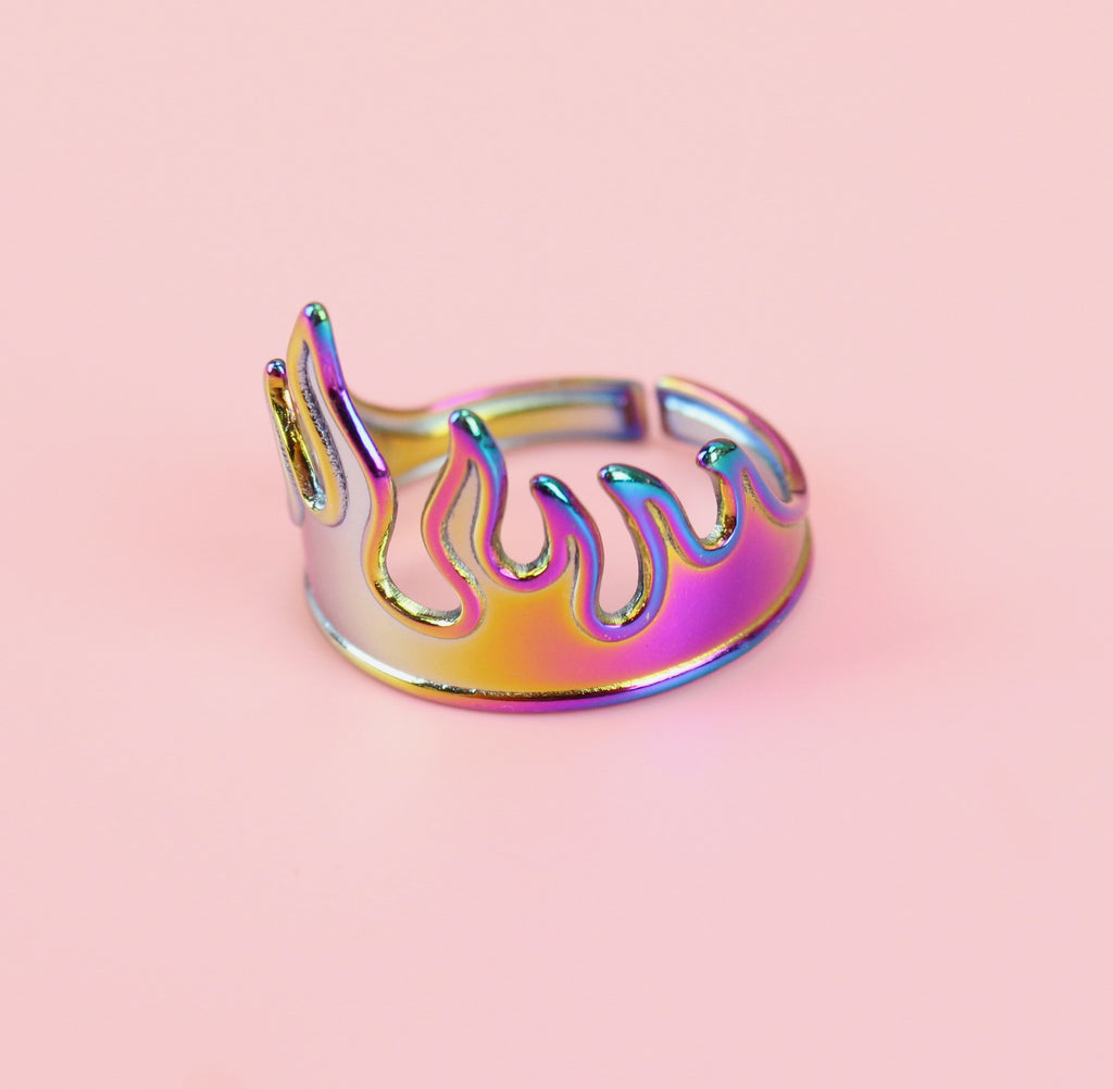 Too Hot To Handle Ring (Rainbow) - Sour Cherry