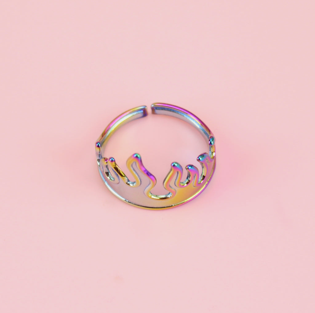 Too Hot To Handle Ring (Rainbow) - Sour Cherry