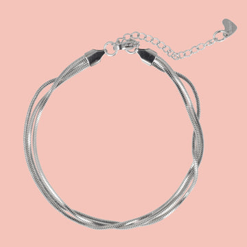 Triple Thread Anklet - Sour Cherry