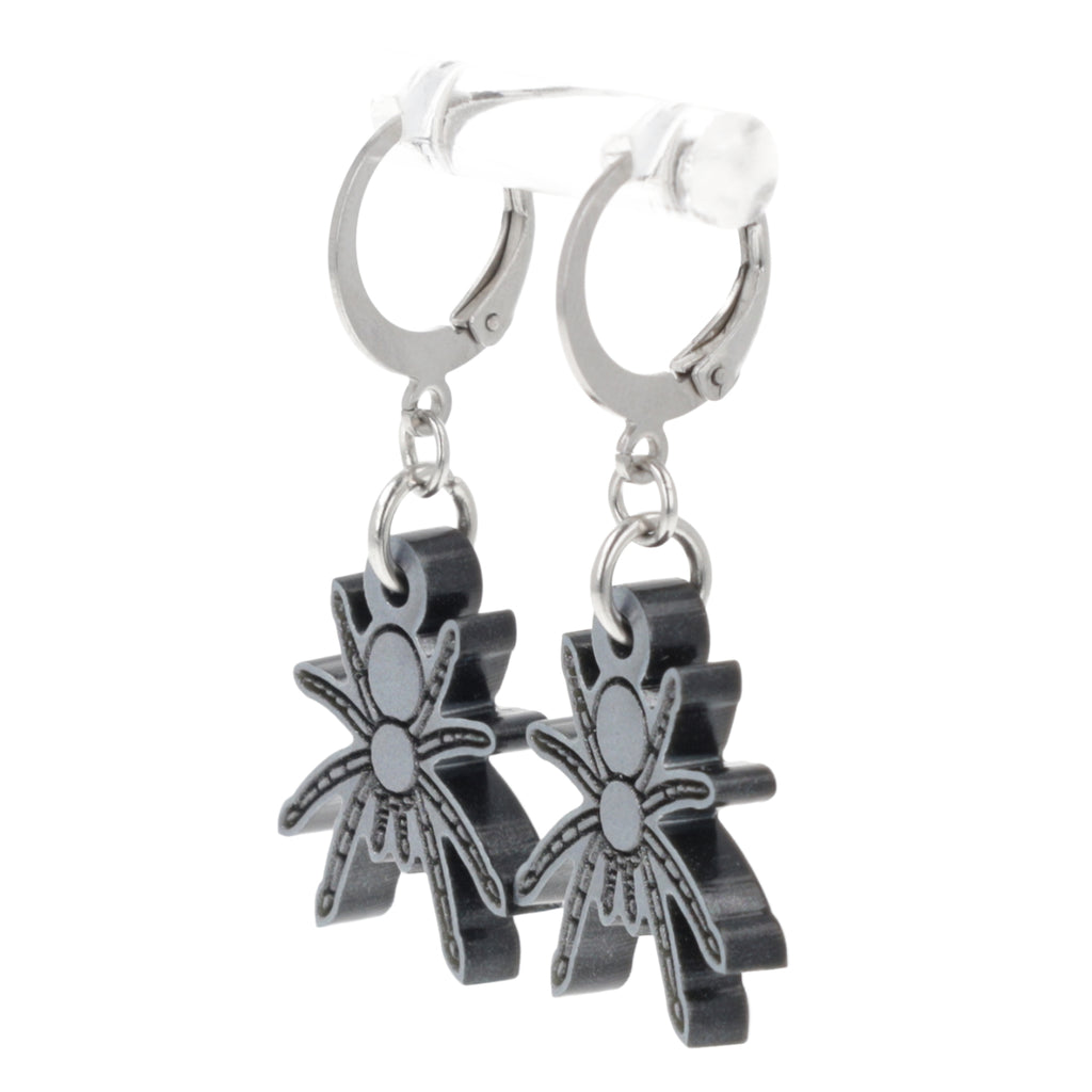 Web Developer Spider Huggie Hoop Earrings - Sour Cherry