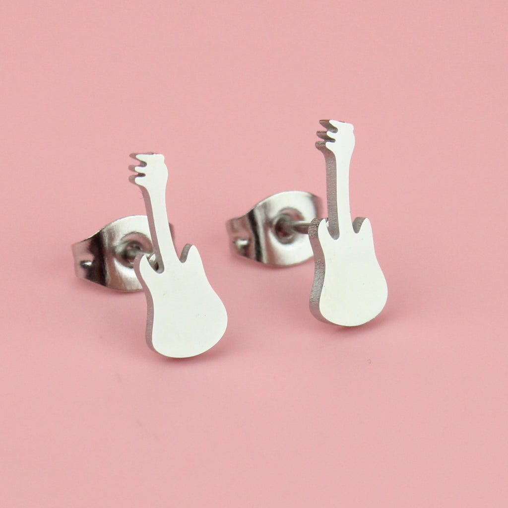 Stainless steel electric guitar shaped studs