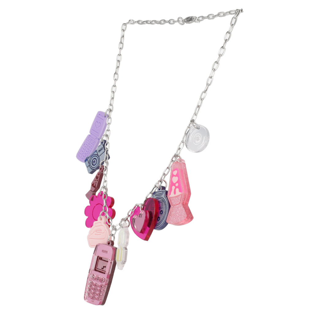 Y2K Bug Charm Necklace - Sour Cherry