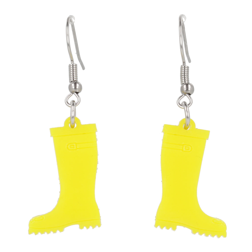 Yellow Wellies Earrings - Sour Cherry