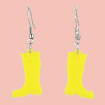 Yellow Wellies Earrings - Sour Cherry
