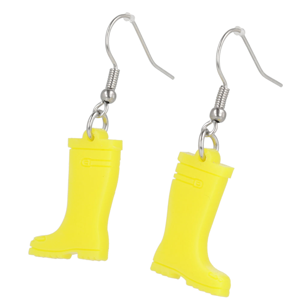 Yellow Wellies Earrings - Sour Cherry