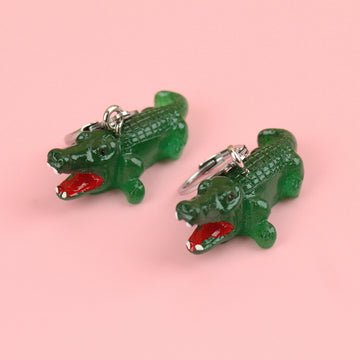 You Croc My World Earrings - Sour Cherry
