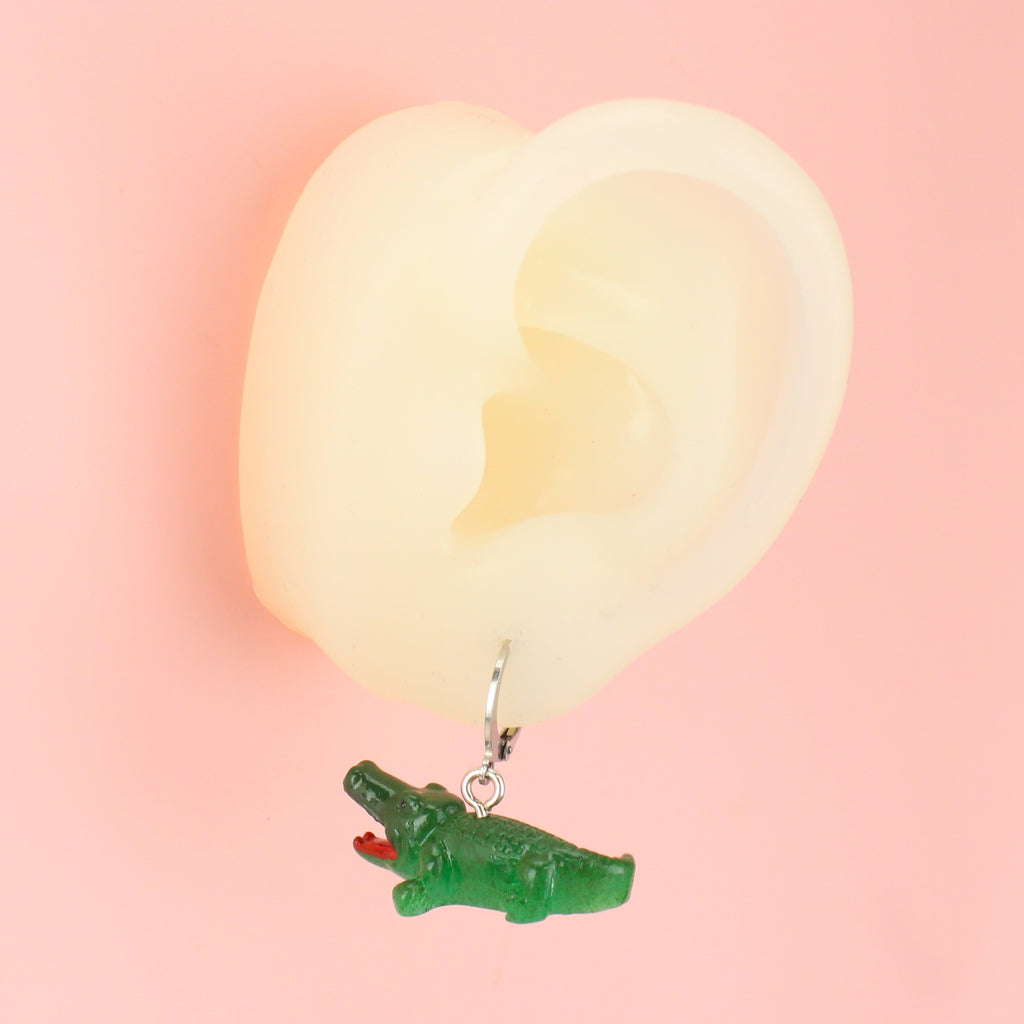 You Croc My World Earrings - Sour Cherry