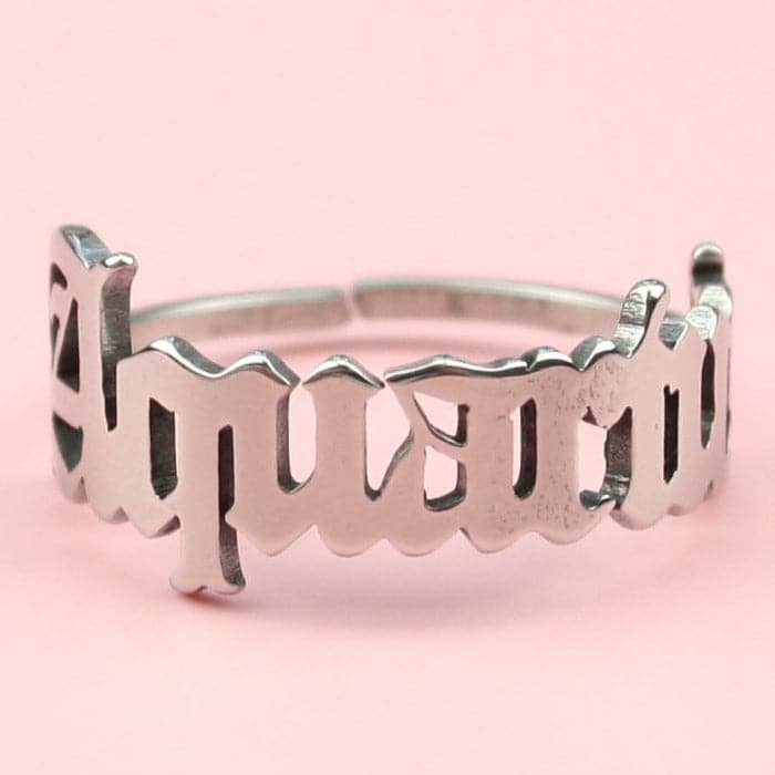 Aquarius Zodiac Ring - Sour Cherry