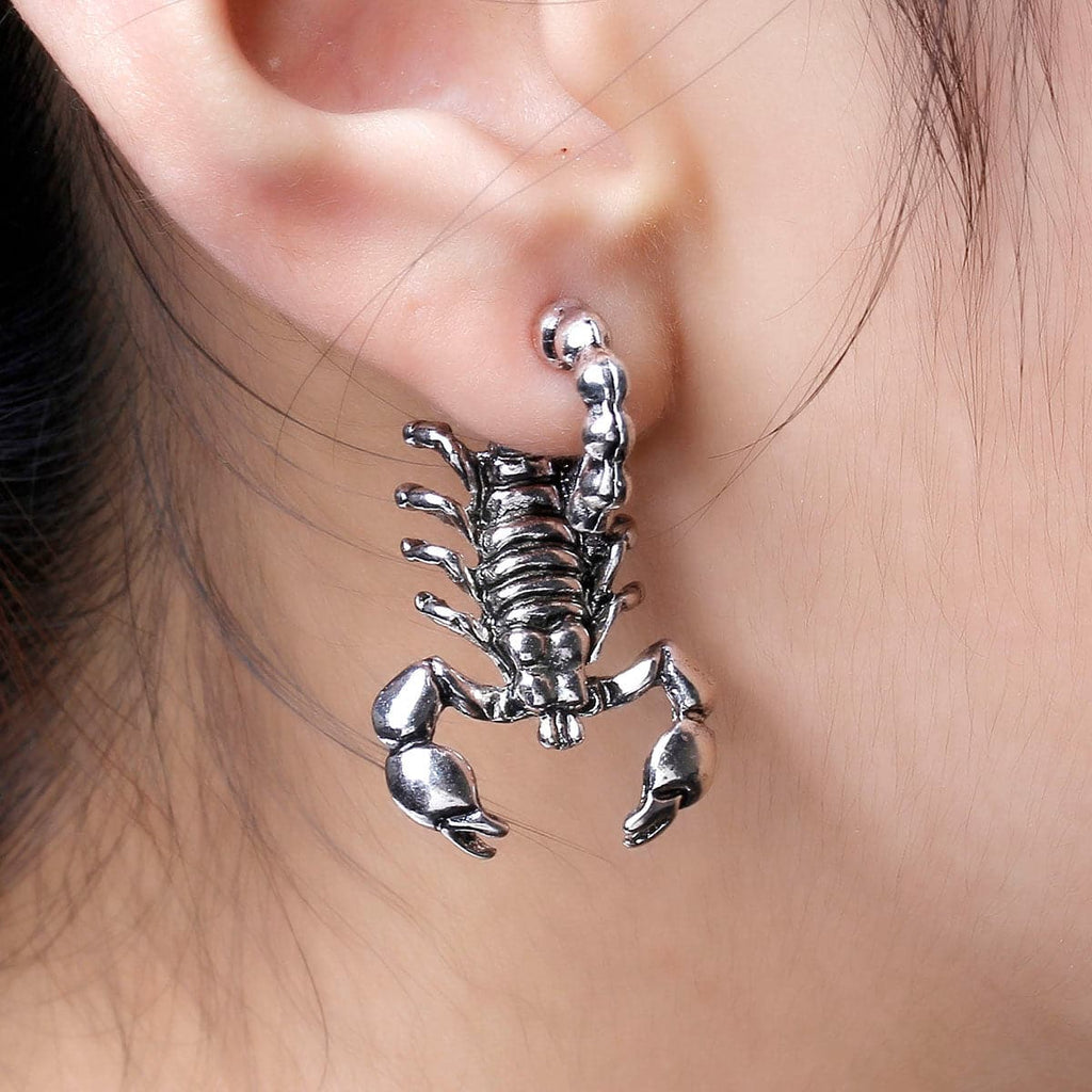 Scorpion 2 Piece Stud Earrings - Sour Cherry