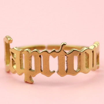 Capricorn Zodiac Ring (Gold Plated) - Sour Cherry