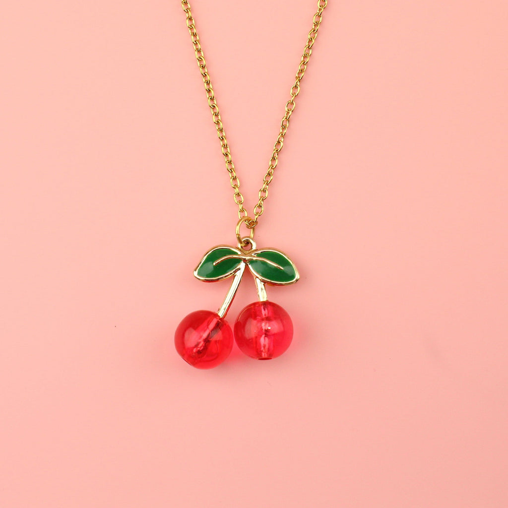 Cherry-licious Necklace - Sour Cherry