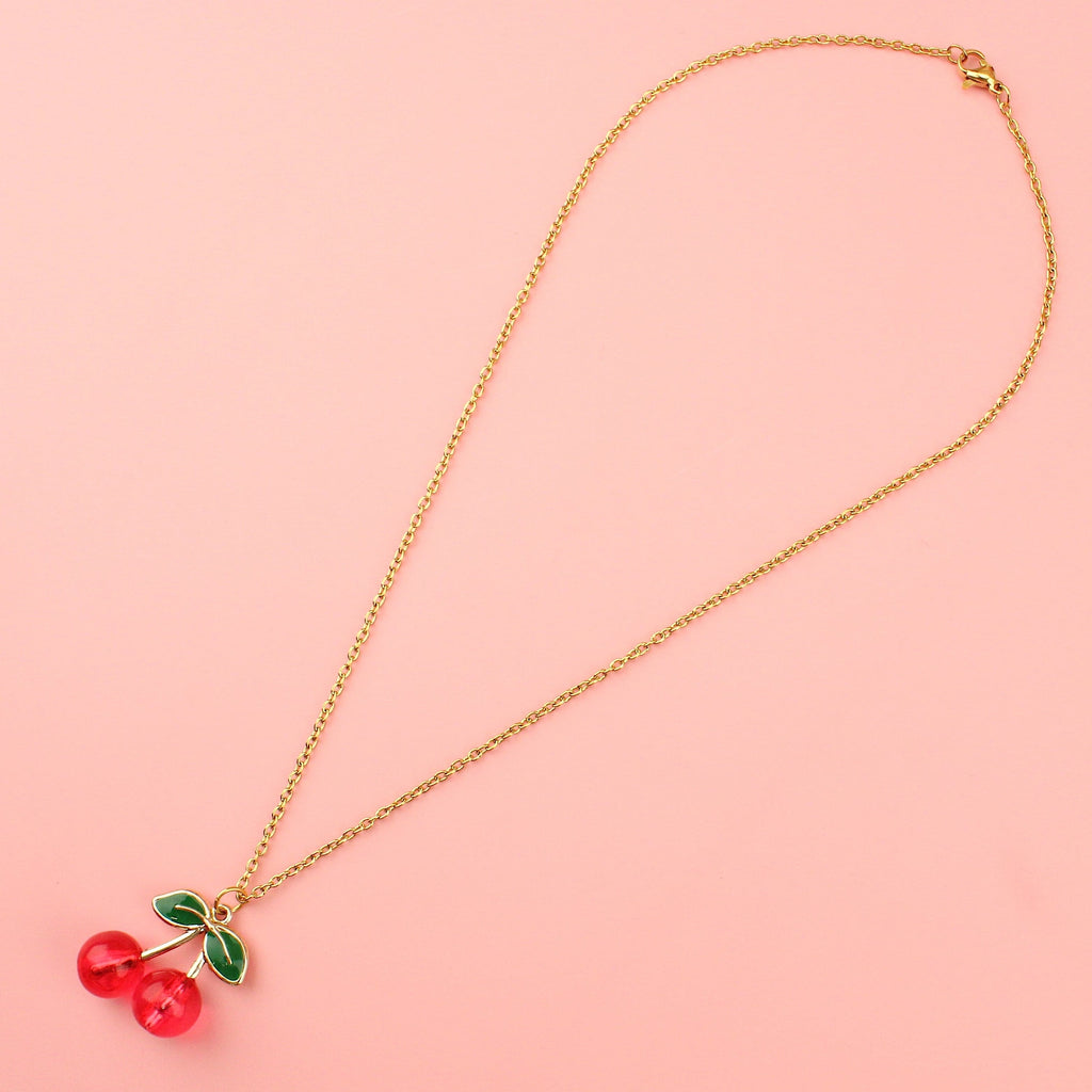 Cherry-licious Necklace - Sour Cherry