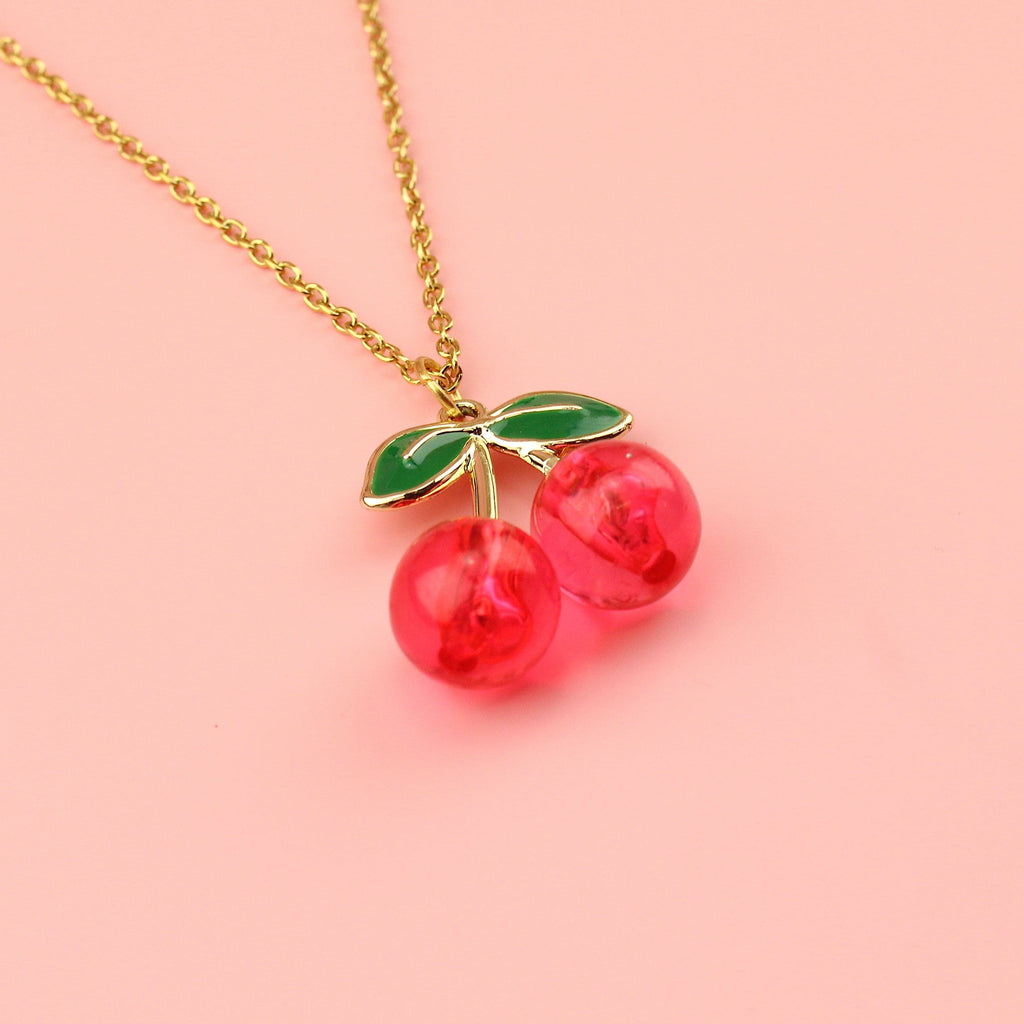 Cherry-licious Necklace - Sour Cherry