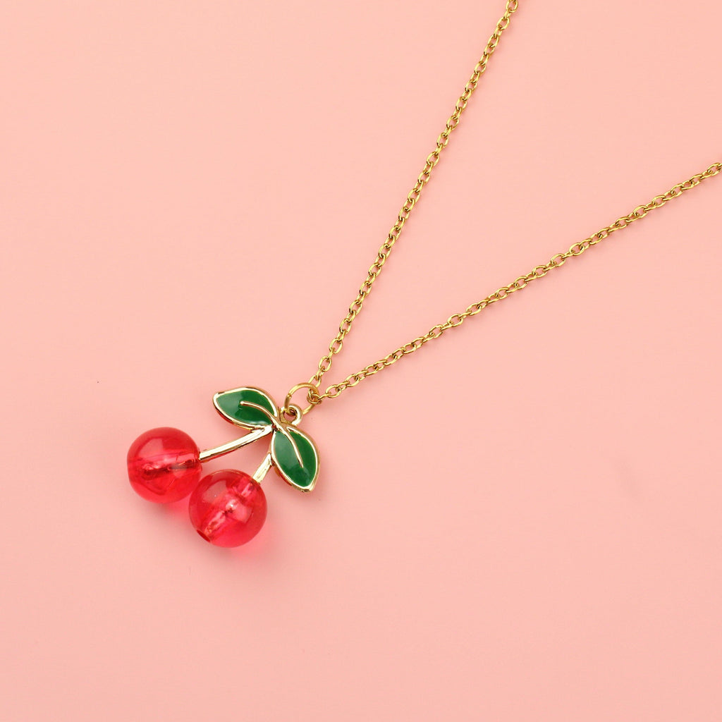Cherry-licious Necklace - Sour Cherry