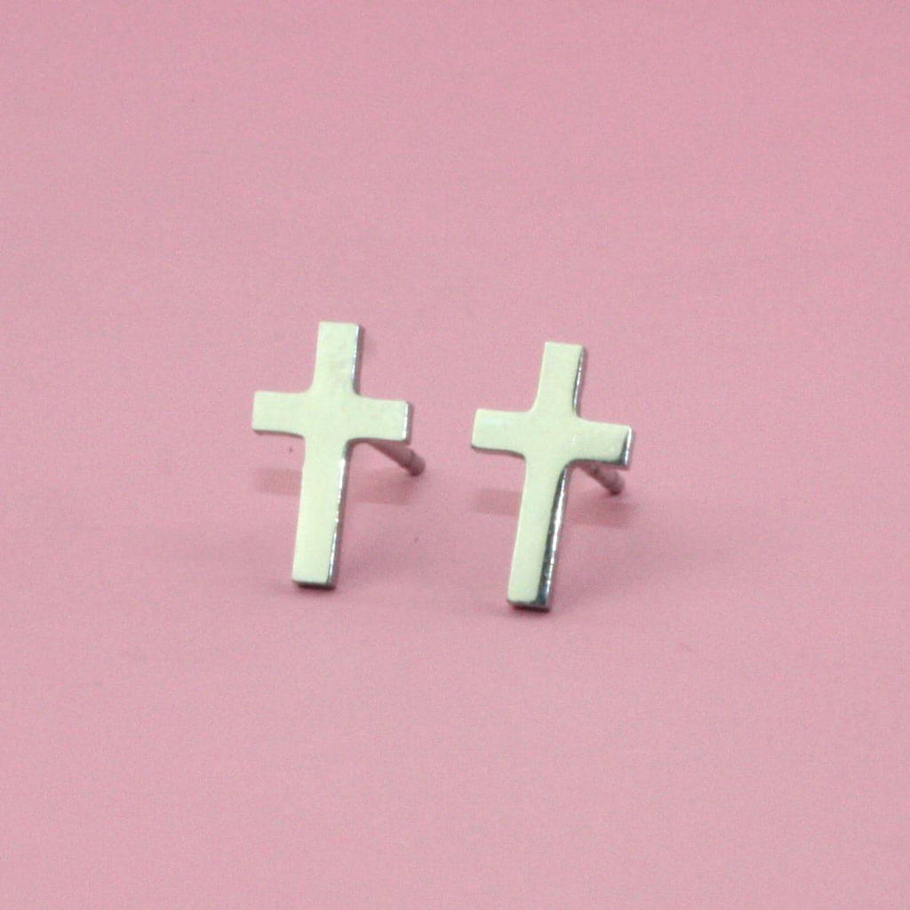 Cross Studs - Sour Cherry