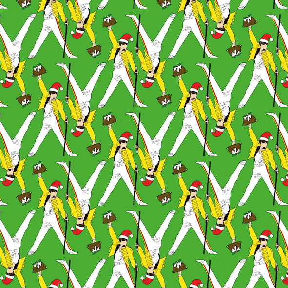 Green Freddie Mercury Bohemian Wrapsody Paper & Tags - Sour Cherry